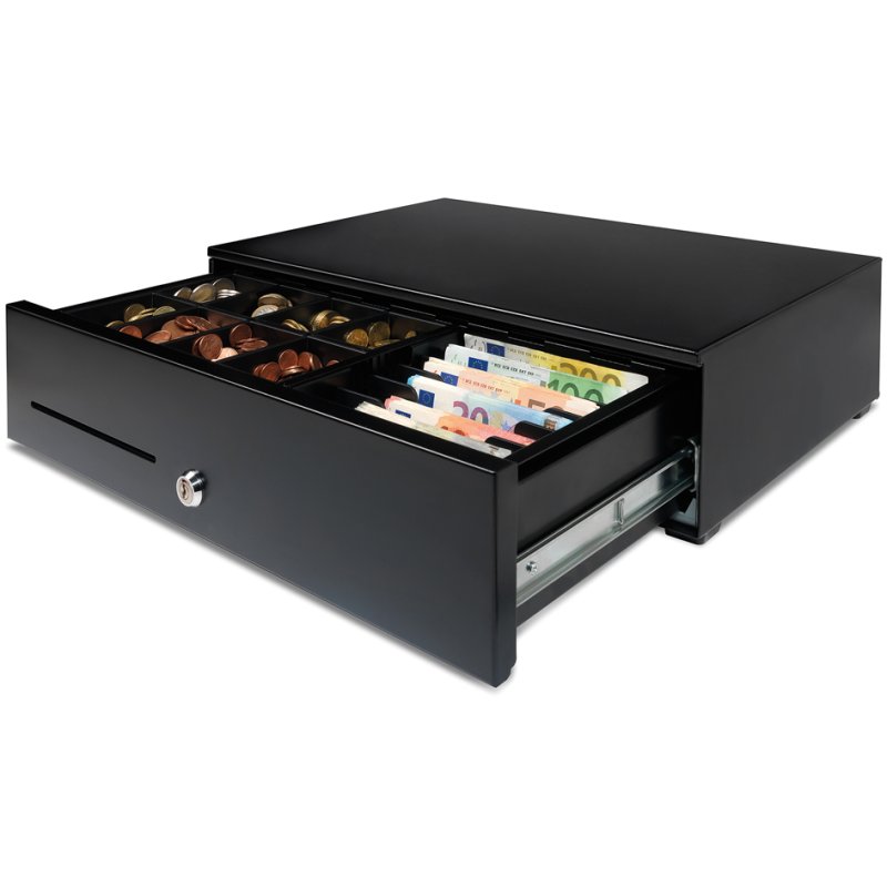 Safescan kassalade HD-5030 Heavy Duty, zwart, 8 muntvakken, 495×305×125 mm